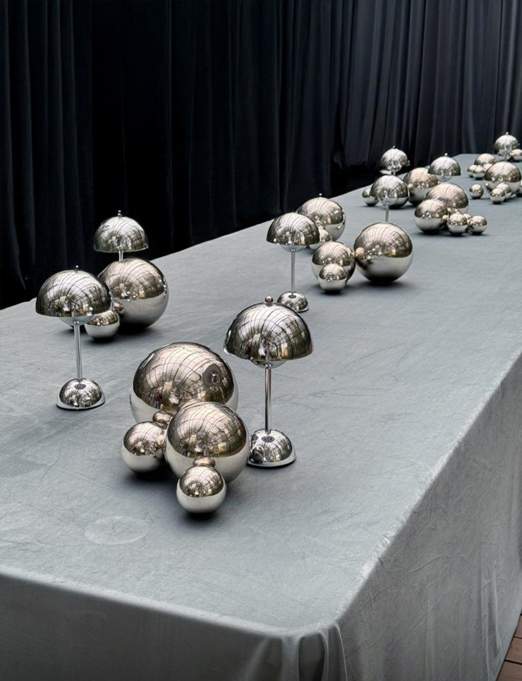 Беспроводная led-лампа Dome Silver