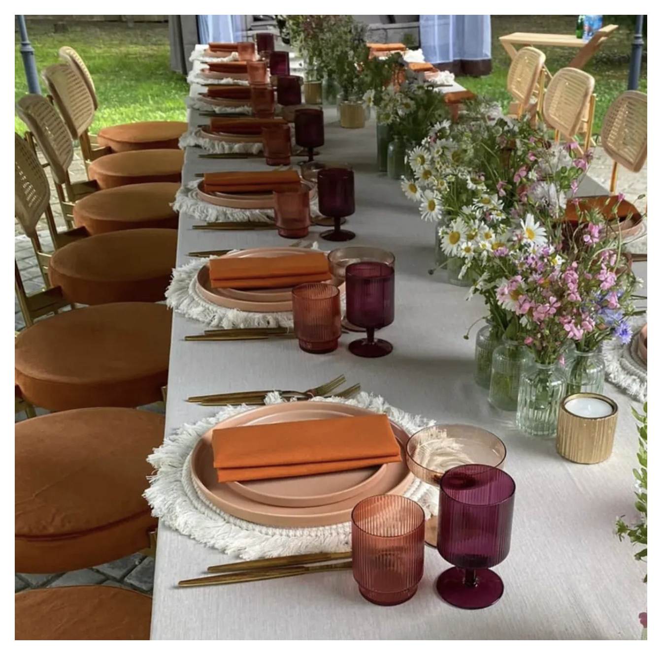 Сет тарелок Macrame Accent Terracotta S и M