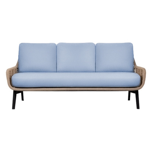 Диван трехместный The One, голубой