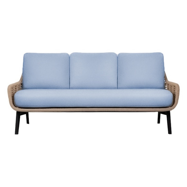 Диван трехместный The One, голубой