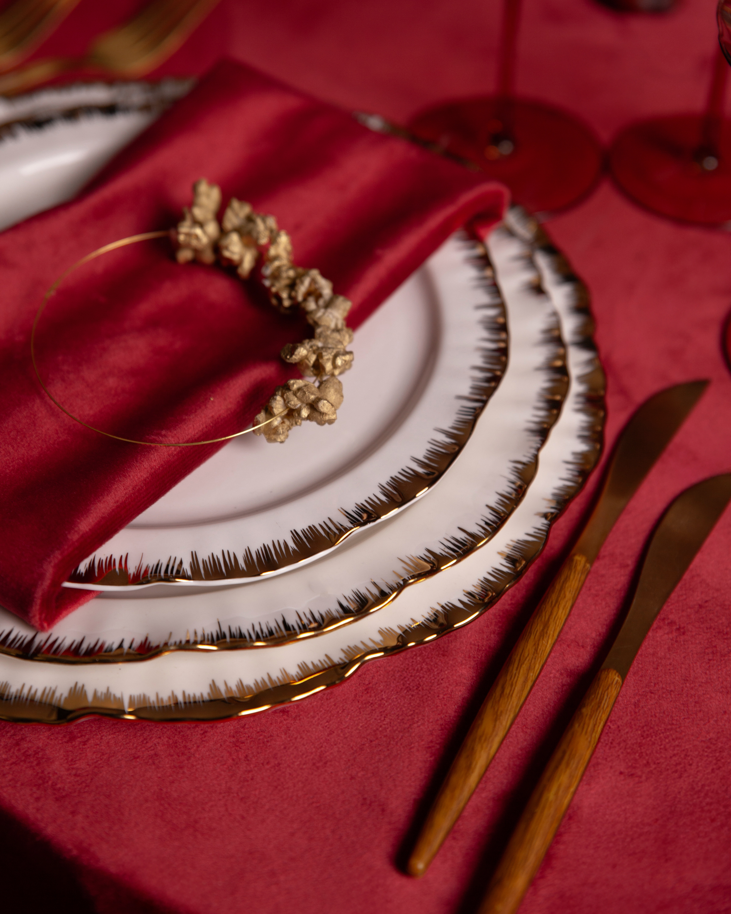 Сет порционных тарелок Sunflower Gold