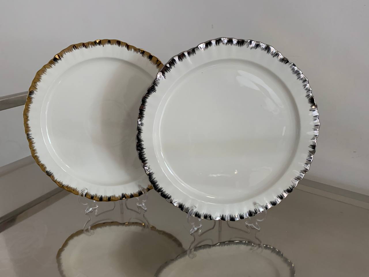 Порционная тарелка Sunflower silver M 