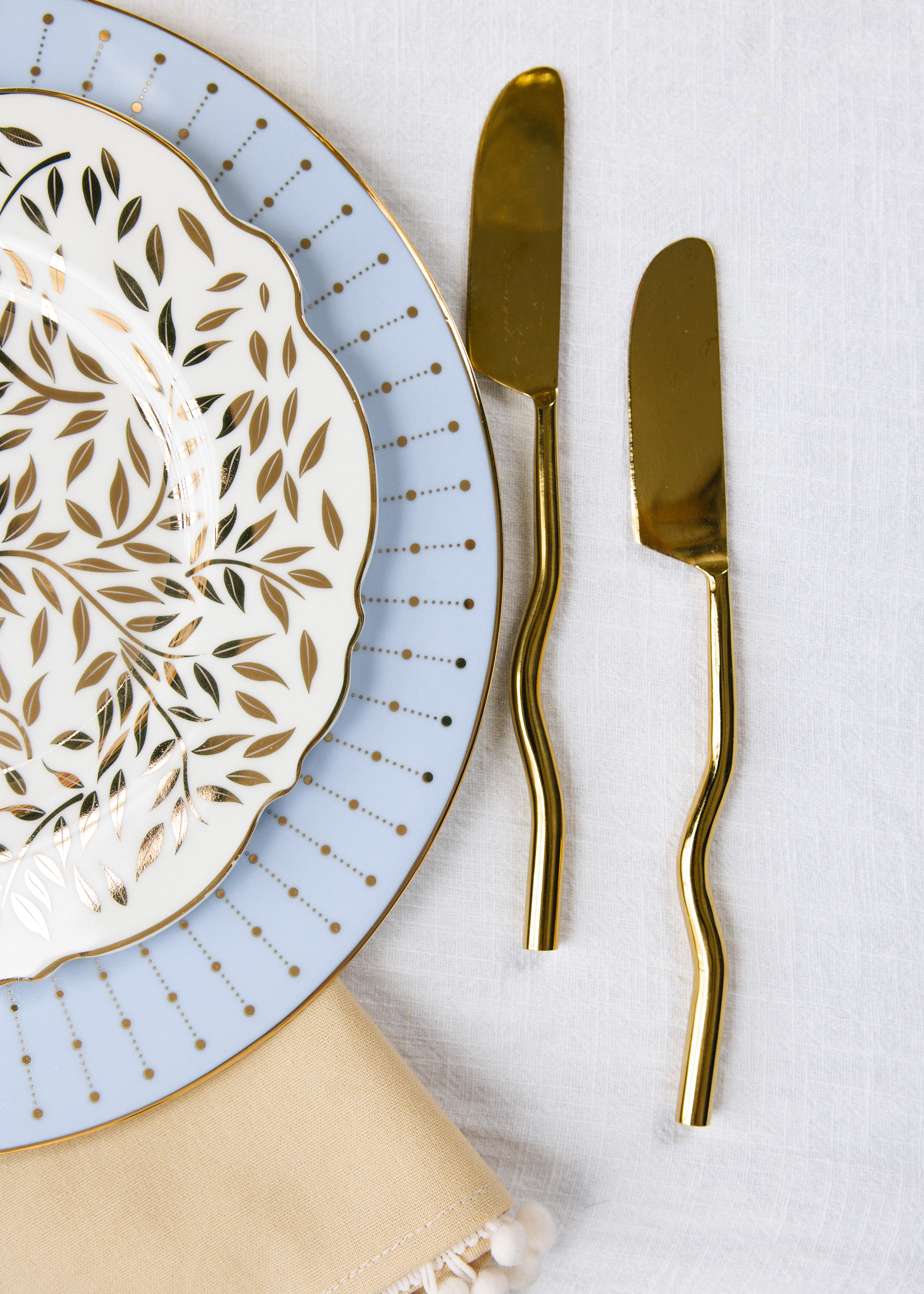 Столовые приборы Squash Gold, сет 4 предмета