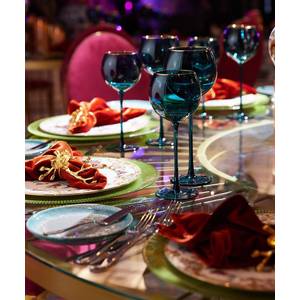 Бокал Siren S синий с золотой каймой - изображение 5