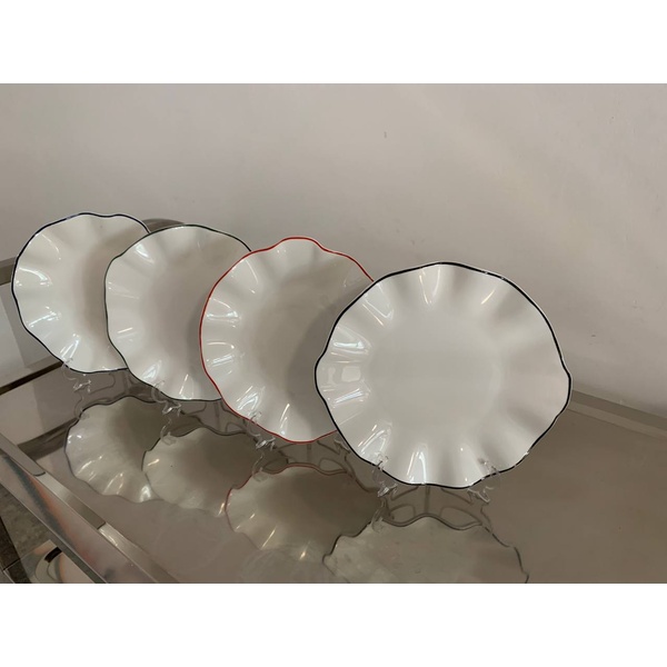 Порционная тарелка Lotus red rim S  - изображение 4