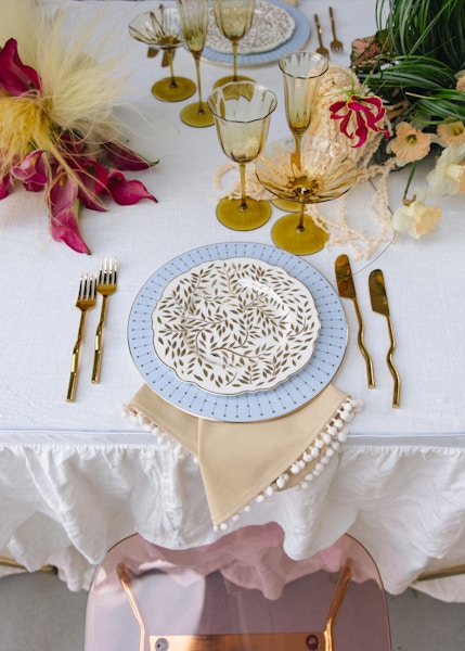 Столовые приборы Squash Gold, сет 4 предмета