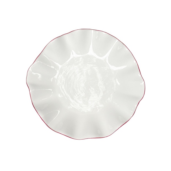 Порционная тарелка Lotus red rim S 