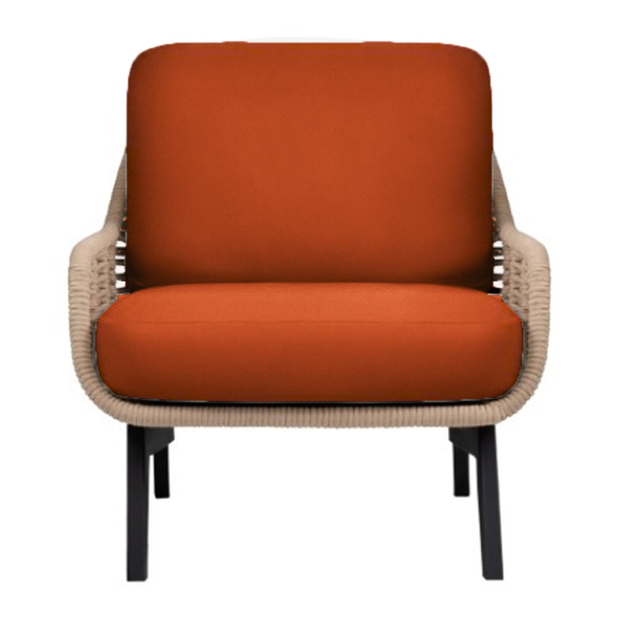 Кресло The One терракотовый