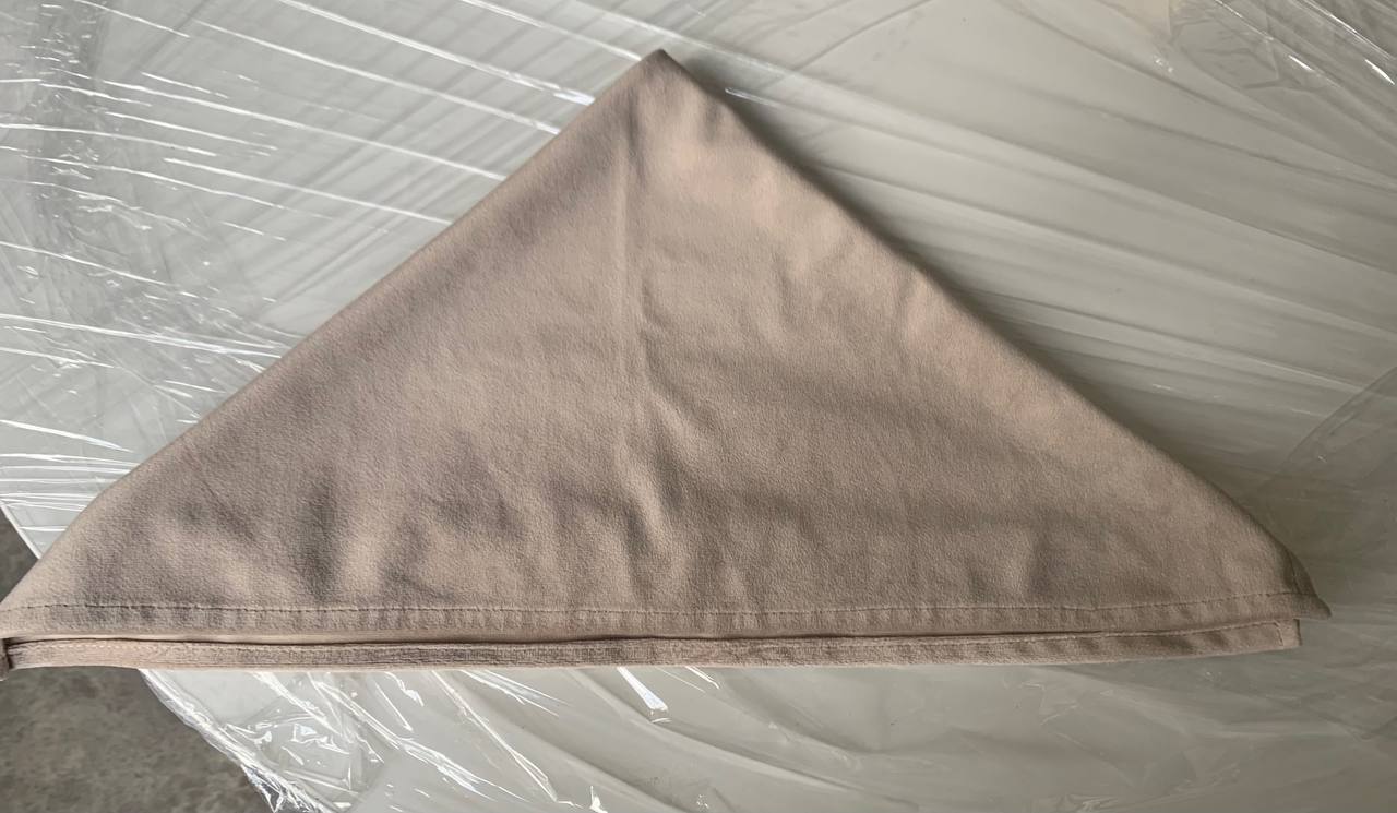 Салфетка  велюр, бежевая