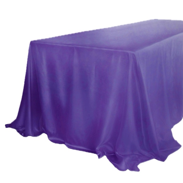 Скатерть велюр, прямоугольная, фиолетовая