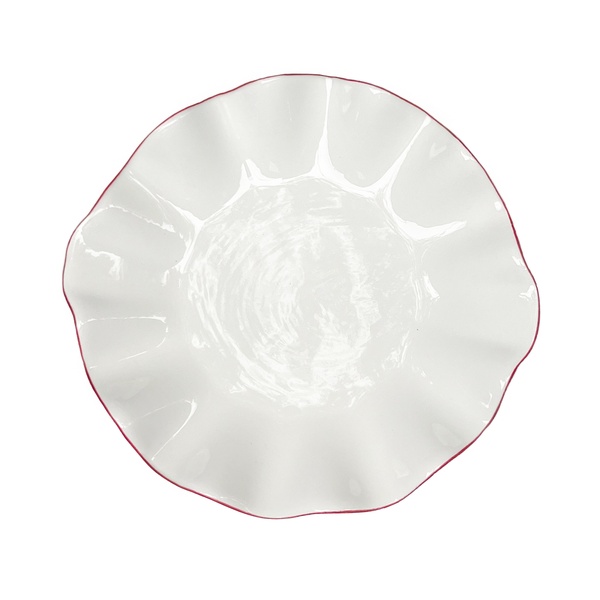 Порционная тарелка Lotus red rim M  - изображение 1