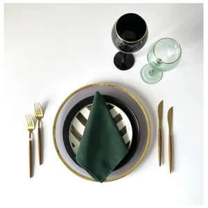 Бокал Siren S эвкалиптовый с золотой каймой - изображение 6