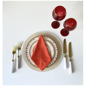 Сет бокалов Siren рубиновых с золотой каймой - изображение 6