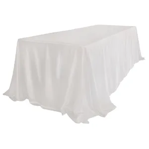 Скатерть велюр, прямоугольная, молочная XL