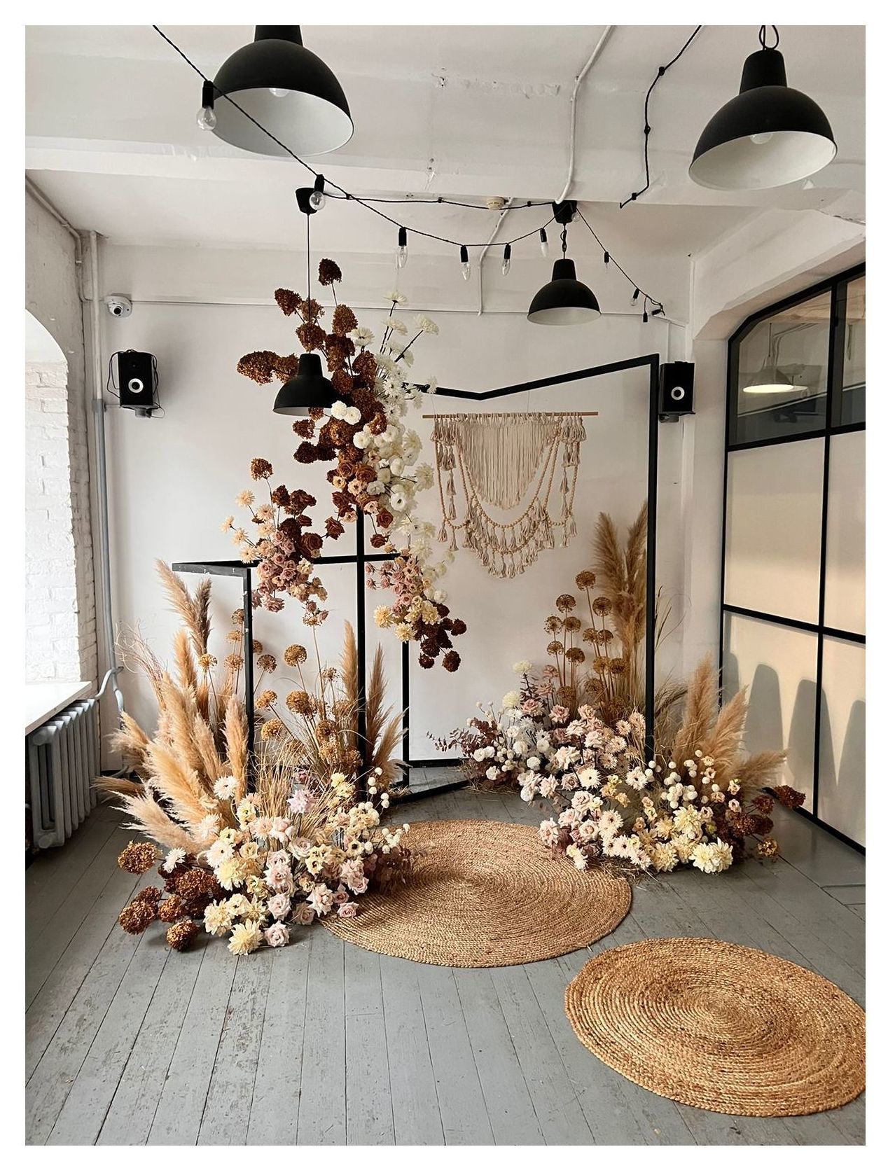 Панно декоративное из макраме Boho Beads