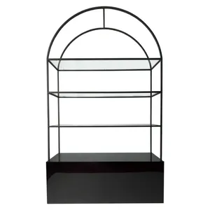 Стеллаж с черной тумбой Archie Total Black