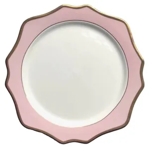 Сервировочная тарелка Anna, розовая