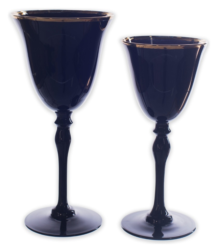 Сет бокалов «Chloe» черный