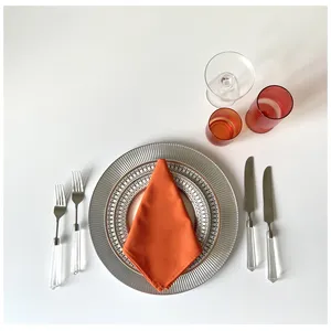 Столовые приборы Prism прозрачно-серебряные, сет 4 предмета - изображение 3