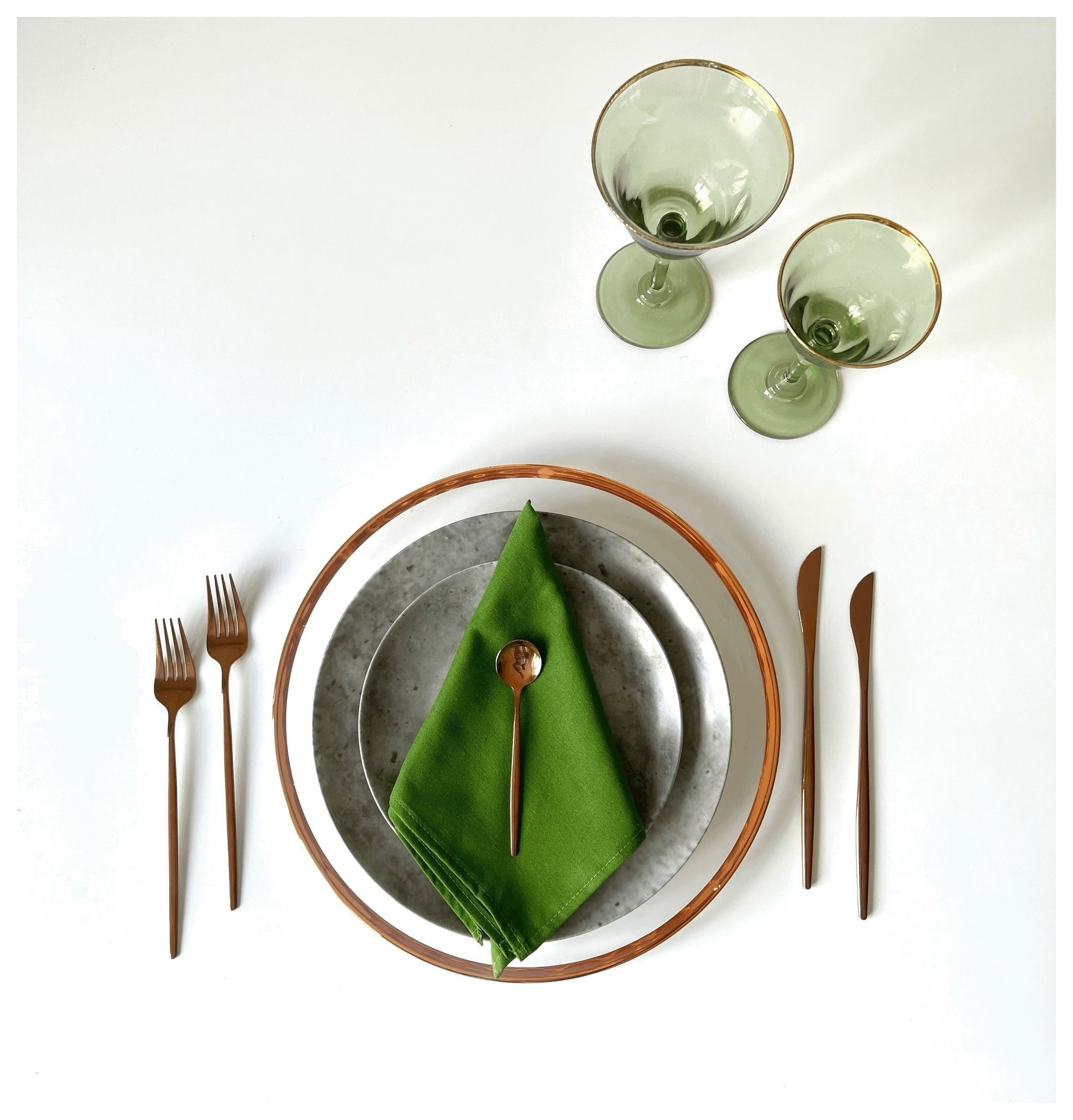 Сет бокалов «Chloe» зеленый