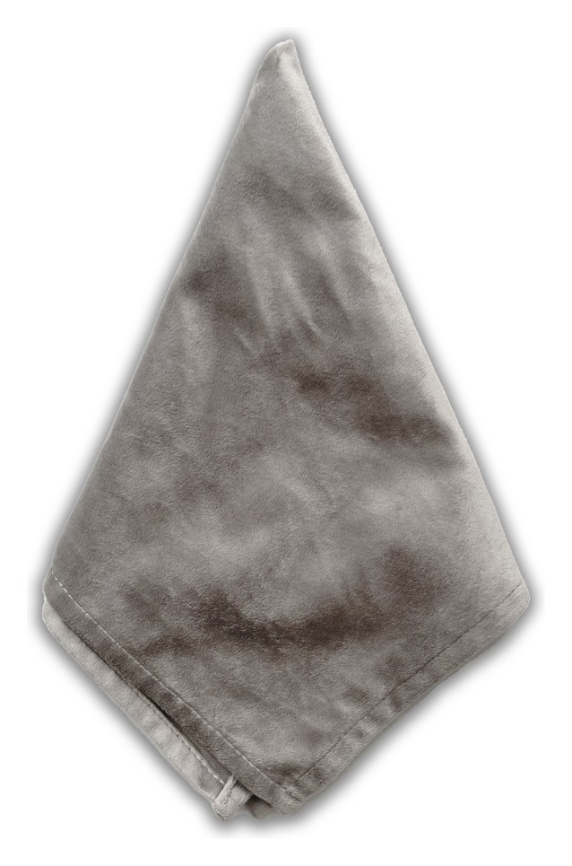 Салфетка велюр, серо-бежевая