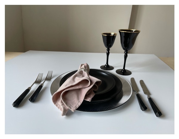 Сет бокалов «Chloe» черный