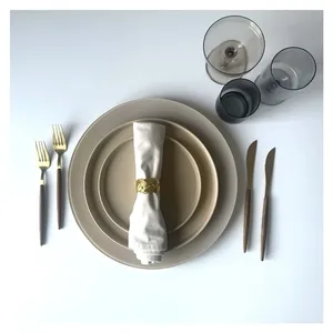 Сет тарелок Accent Beige S и M - изображение 2