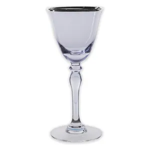 Бокал «Chloe» с серебряной каймой, 200 мл - изображение 1