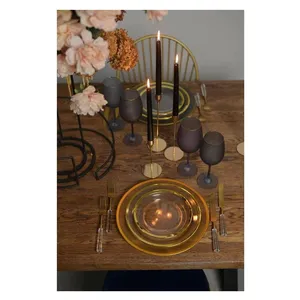 Столовые приборы Prism прозрачно-золотые, сет 4 предмета - изображение 4