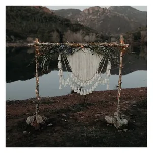 Панно декоративное из макраме Boho Beads - изображение 4