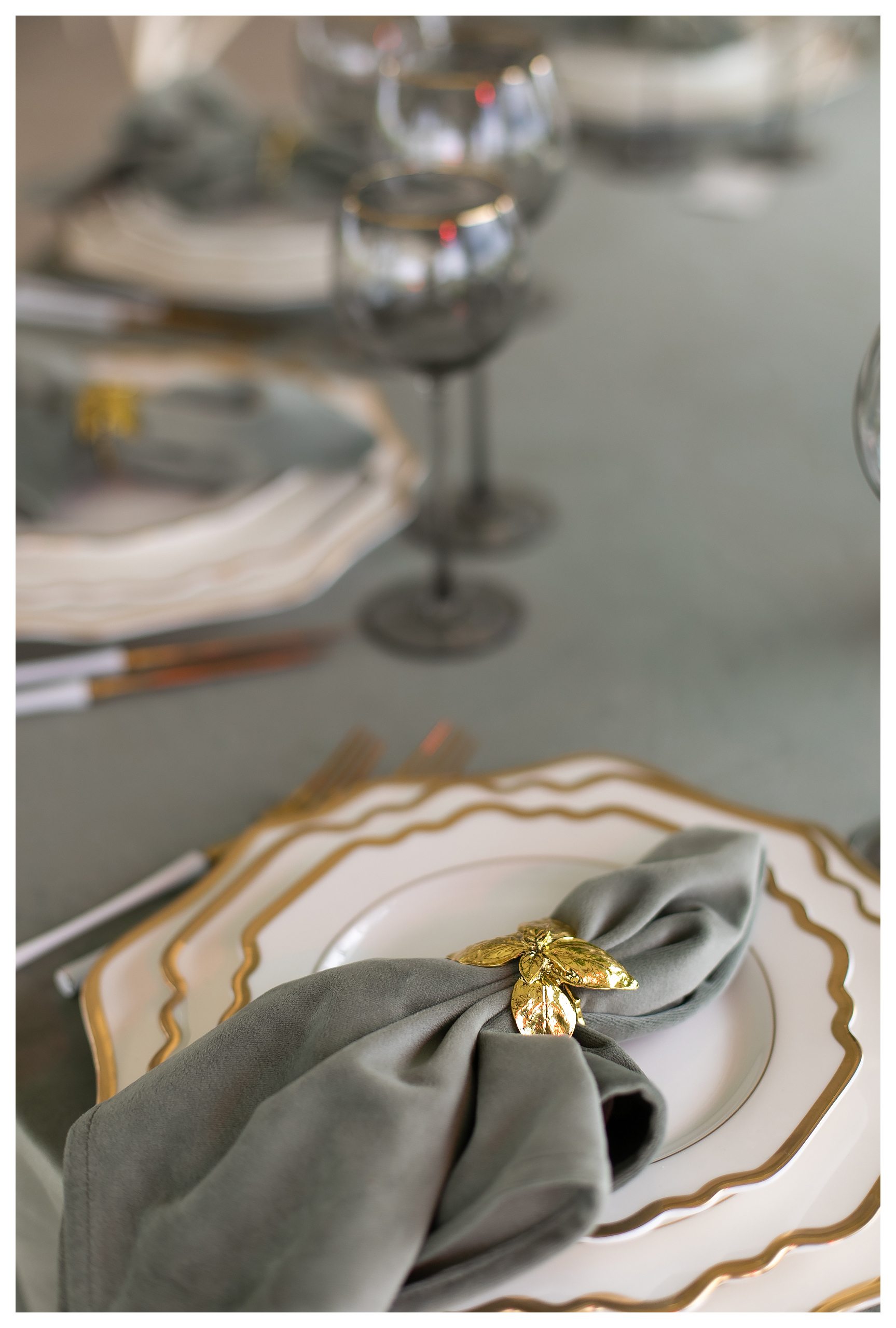 Тарелка порционная Anna S, 23 см диаметр