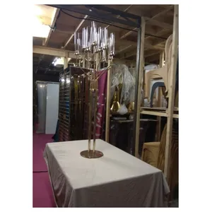 Канделябр золотой со стеклянными колбами Charisma (13 стоек) - изображение 3