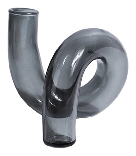 Стеклянная вазочка Piper Smoke