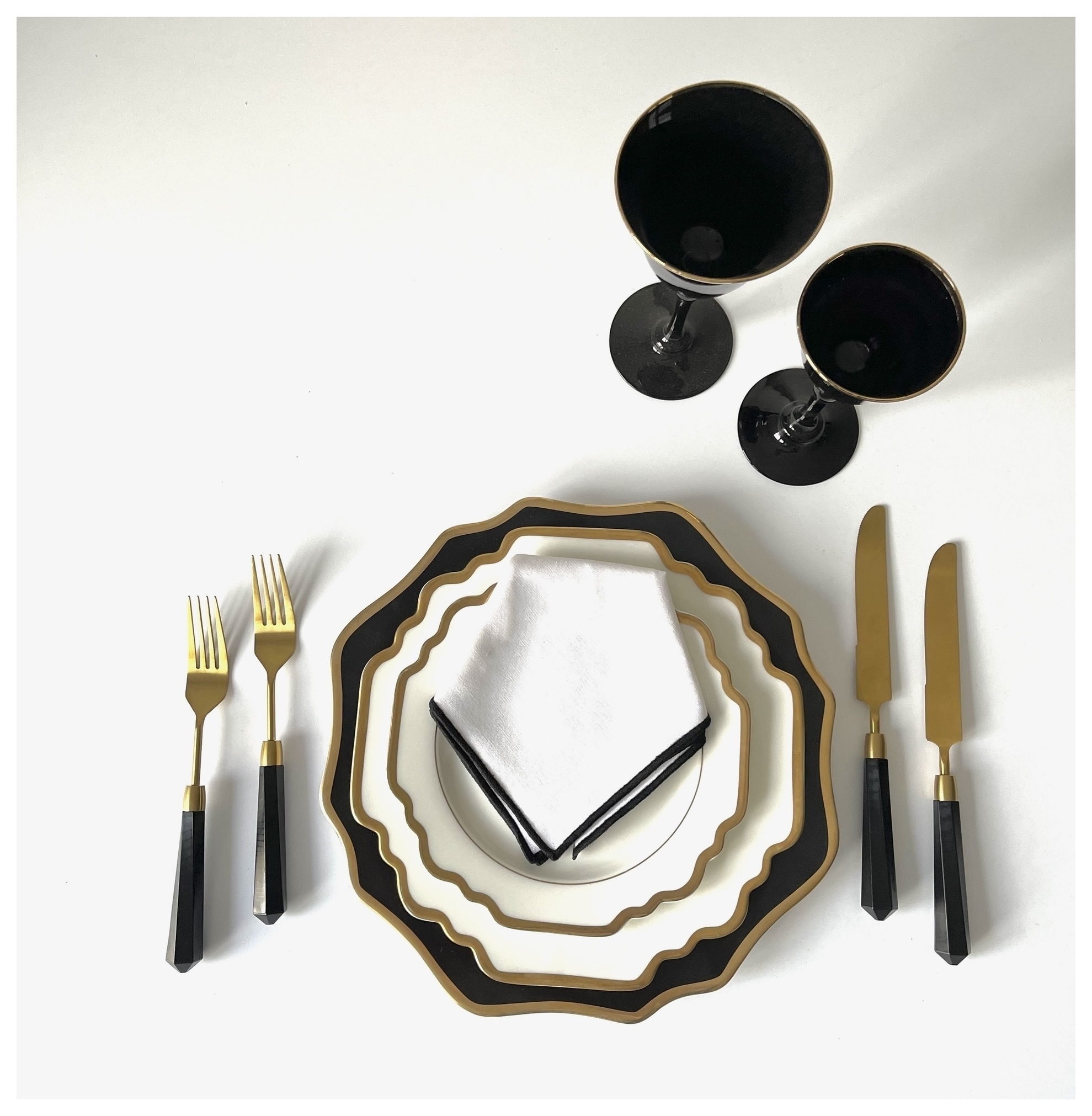 Сет порционных тарелок Anna, 27 и 23см диаметр