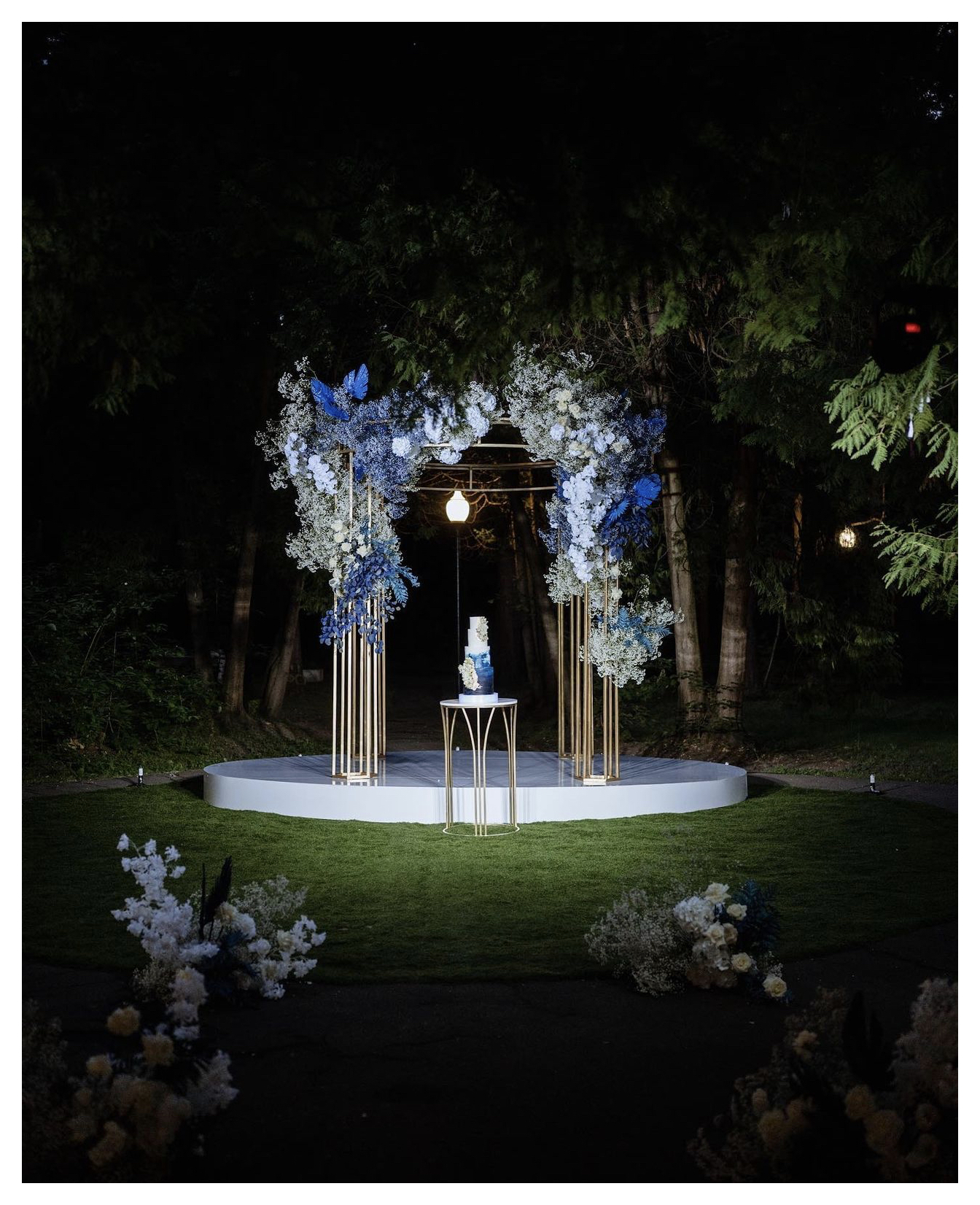 Каркас овального подиума