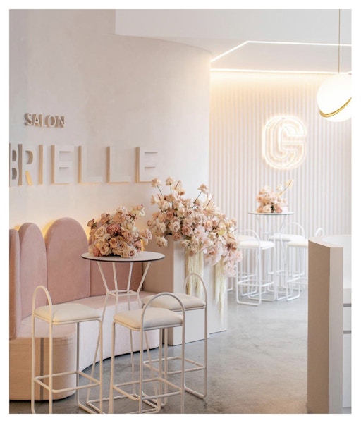 Коктейльный столик Hourglass White Circle