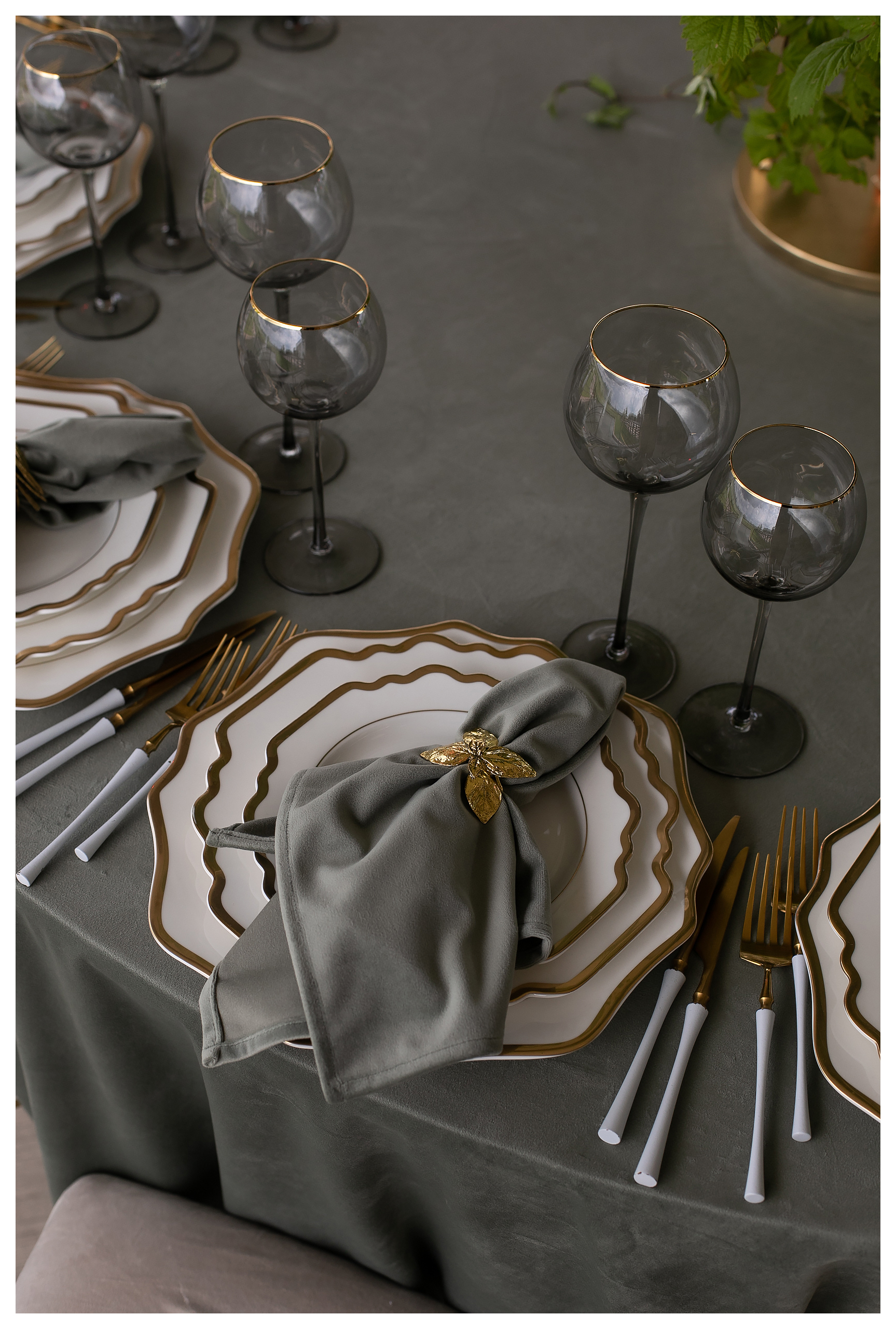 Сет порционных тарелок Anna, 27 и 23см диаметр