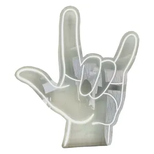 Неоновая надпись Koza, белый холодный свет