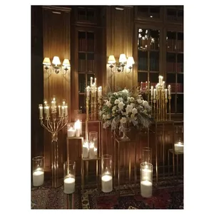 Канделябр золотой со стеклянными колбами Charisma (13 стоек) - изображение 5