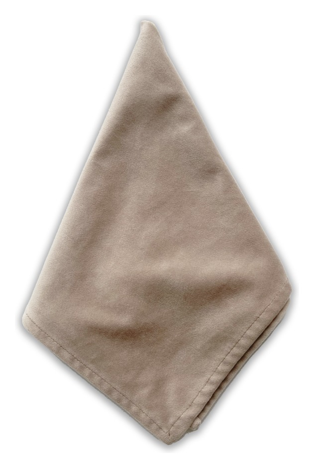 Салфетка  велюр, бежевая