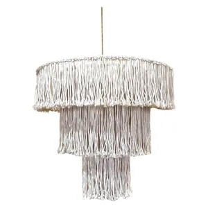 Люстра декоративная макраме, без освещения, Noodles L