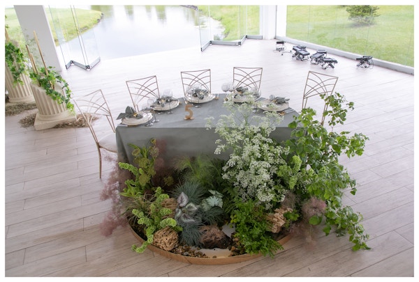 Емкость для флористики Pool полукруглая