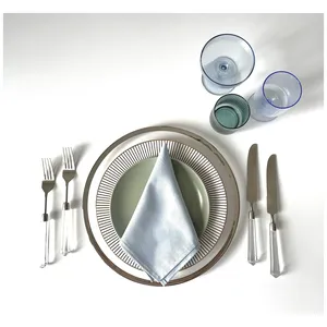 Столовые приборы Prism прозрачно-серебряные, сет 4 предмета - изображение 4