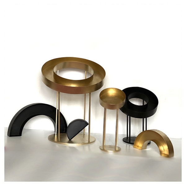 Флористическая стойка Halfponch S, чёрная