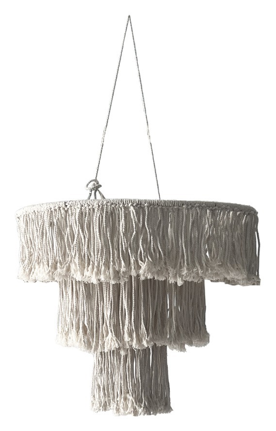 Люстра декоративная макраме, без освещения, Noodles S