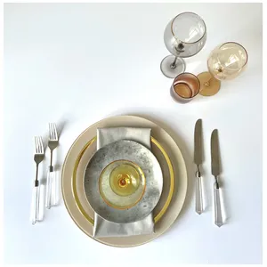 Сервировочная тарелка Nelson бежевая - изображение 6