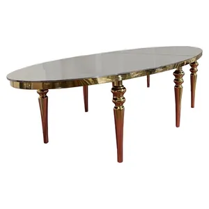 Стол Oval-Gold 400 (светлое зеркало) - изображение 2