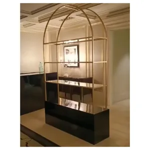 Стеллаж с черной тумбой Archie Black Gold - изображение 2